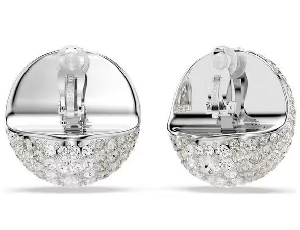 SWAROVSKI  -  Orecchini a clip Sublima Bianchi, Placcato rodio