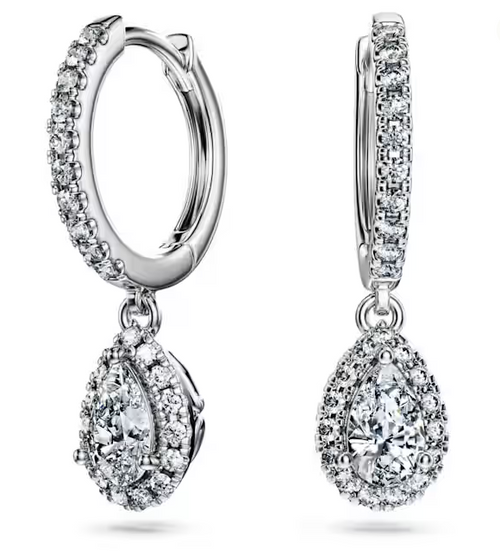 SWAROVSKI  -  Orecchini pendenti Eternity Diamanti creati in laboratorio 1,25 ct tw, Taglio misto, Oro bianco 18 K