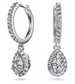 SWAROVSKI  -  Orecchini pendenti Eternity Diamanti creati in laboratorio 1,25 ct tw, Taglio misto, Oro bianco 18 K
