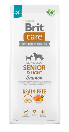 Brit Care grain-free Cani Senior e Light Salmone e Patate
