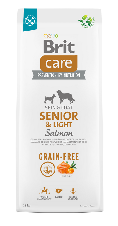 Brit Care grain-free Cani Senior e Light Salmone e Patate
