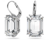 SWAROVSKI  -  Orecchini pendenti Millenia Taglio ottagonale, Bianchi, Placcato rodio
