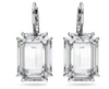 SWAROVSKI  -  Orecchini pendenti Millenia Taglio ottagonale, Bianchi, Placcato rodio