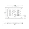 Piatto Doccia Skyline In Porcellana Bianco Lucido Altezza 4 cm