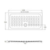 Piatto Doccia Skyline In Porcellana Bianco Lucido Altezza 4 cm