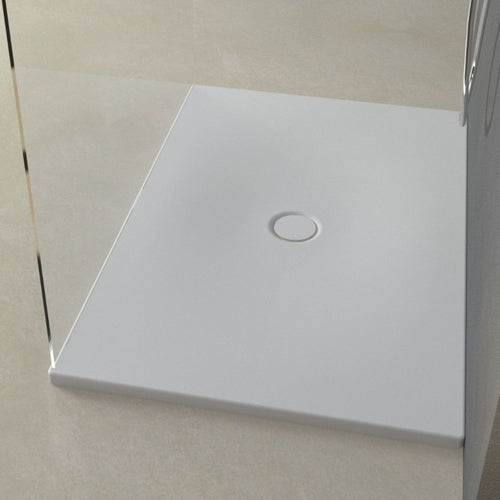Piatto Doccia In Porcellana Flat Colore Bianco Cotone Opaco H 3 cm Ix Box Shower
