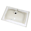 Lavabo ad Incasso in Ceramica Bianco Lucido per Mobili Bagno