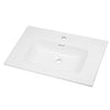 Lavabo ad Incasso in Ceramica Bianco Lucido per Mobili Bagno