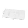 Lavabo ad Incasso in Ceramica Bianco Lucido per Mobili Bagno