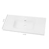 Lavabo ad Incasso in Ceramica Bianco Lucido per Mobili Bagno