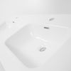 Lavabo ad Incasso in Ceramica Bianco Lucido per Mobili Bagno