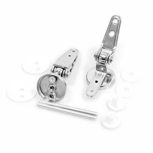 Cerniere Cromate per Sedile Copri WC con Kit di Fissaggio Ogomondo
