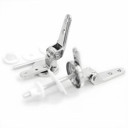 Cerniere Cromate per Sedile Copri WC con Kit di Fissaggio Ogomondo