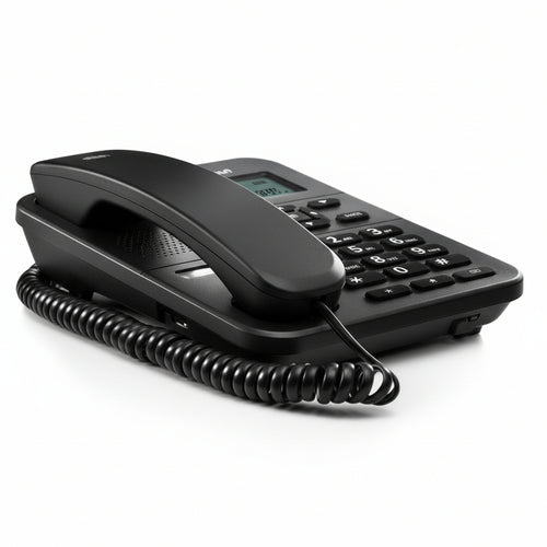 Motorola Voice - Telefono con Filo CT202, 10 Tasti di Memoria, Vivavoce, Musica di Attesa, ID Chiamante, Ricomposizione del Ulti