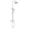 Colonna Doccia Attrezzata Slot Mix Tonda Ottone Cromato 2 Funzioni