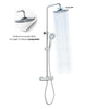 Colonna Doccia Attrezzata Slot Mix Tonda Ottone Cromato 2 Funzioni