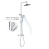 Colonna Doccia Attrezzata Slot Mix Tonda Ottone Cromato 2 Funzioni