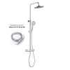 Colonna Doccia Attrezzata Slot Mix Tonda Ottone Cromato 2 Funzioni