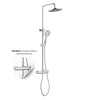 Colonna Doccia Attrezzata Slot Mix Tonda Ottone Cromato 2 Funzioni