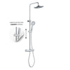 Colonna Doccia Attrezzata Slot Mix Tonda Ottone Cromato 2 Funzioni