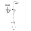 Colonna Doccia Attrezzata Slot Mix Tonda Ottone Cromato 2 Funzioni