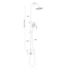Colonna Doccia Attrezzata Slot Mix Tonda Ottone Cromato 2 Funzioni