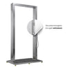 Colonna Doccia da Esterno Doppia Bamboo Acciaio Inox Getti Idro Pedana WPC
