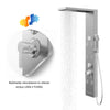 Colonna Doccia York Acciaio 4 Funzioni Display Controllo Temperatura 2 Finiture