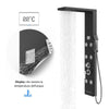 Colonna Doccia York Acciaio 4 Funzioni Display Controllo Temperatura 2 Finiture