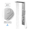 Colonna Doccia Chester Spazzolata Acciaio 4 Funzioni Display Temperatura