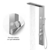 Colonna Doccia Shine Acciaio 4 Funzioni Luce LED Display Temperatura 2 Finiture