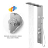 Colonna Doccia Shine Acciaio 4 Funzioni Luce LED Display Temperatura 2 Finiture