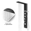 Colonna Doccia Shine Acciaio 4 Funzioni Luce LED Display Temperatura 2 Finiture