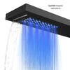 Colonna Doccia Shine Acciaio 4 Funzioni Luce LED Display Temperatura 2 Finiture