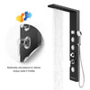 Colonna Doccia Shine Acciaio 4 Funzioni Luce LED Display Temperatura 2 Finiture