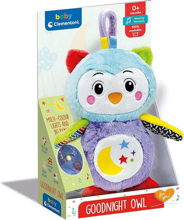 Clementoni - Good Night Owl Peluche Interattivo 17801