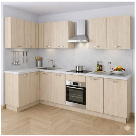 Mobile Base per Cucina senza Anta di Colore Rovere
