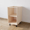 Mobile Base per Cucina senza Anta di Colore Rovere