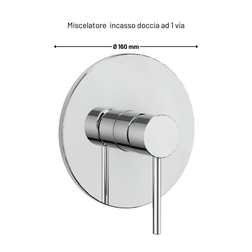 Miscelatore Monocomando Doccia Incasso 1 Via Serie Jazz Install Box Completo