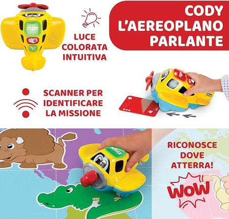 Chicco - Tappeto educativo Le Avventure di Capitan Cody 110x80cm