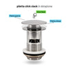 Miscelatore Monocomando Bidet Jazz Installazione Rapida Piletta Click Clack