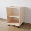 Mobile Base per Cucina senza Anta di Colore Rovere