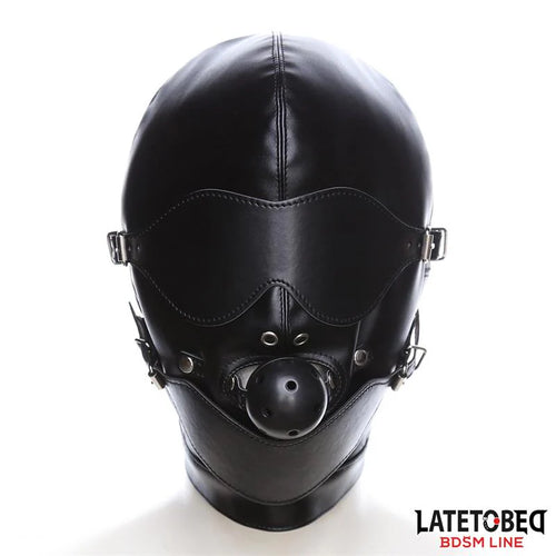 Latetobed Slave Hood – Maschera Sensoriale con Ball Gag Integrato BDSM