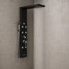 Colonna Pannello Doccia 4 Funzioni York-1 Black Display Controllo Temperatura