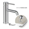 Coppia Miscelatori Monocomando Lavabo Bidet Bagno Serie Jazz QuickInstall