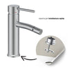 Coppia Miscelatori Monocomando Lavabo Bidet Bagno Serie Jazz QuickInstall