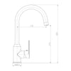 Miscelatore Monocomando Lavello Cucina Canna Orientabile Sofia Installazione Rapida