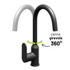 Miscelatore Monocomando Lavello Cucina Canna Orientabile Sofia Installazione Rapida