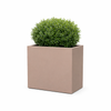 Vaso Cromia Flowerpot rettangolare decorazione tinta unita in resina Made in Italy