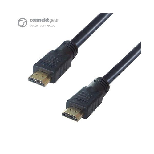 connektgear 26-72004K cavo HDMI 20 m HDMI tipo A [Standard] Nero (20M HDMI V2.0 4K UHD ACTIVE M-M - GOLD CONNECTORS FERRITE CORES)